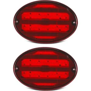 Partsam 2 luces traseras LED ovaladas de 8.5 pulgadas 40_1