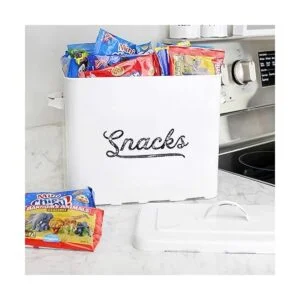 AuldHome Contenedor rústico para aperitivos de esmalte_2