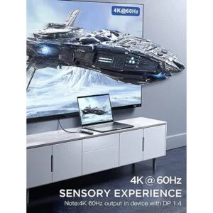 Hub USB C Ethernet HDMI 6 en 1 USBC a 4K 60Hz 100W PD_3