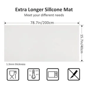 Tapete grande de silicona resistente al calor de 78.7 x_2