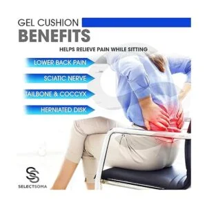 Cojín de gel morado para sentarse con funda_2