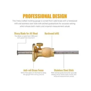 Kit de calibre de marcado de rueda con 2 ruedas de corte_2