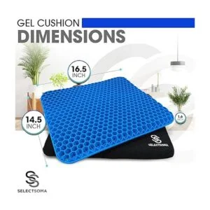 Cojín de gel morado para sentarse con funda_6