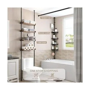 ALLZONE Organizador de ducha resistente al óxido para_2