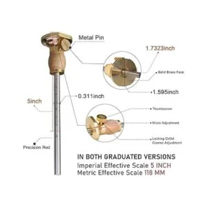Kit de calibre de marcado de rueda con 2 ruedas de corte_6