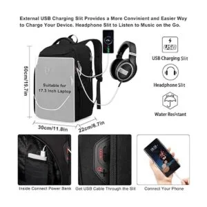 Mochila de viaje para laptop mochila grande antirrobo_3