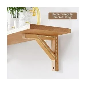 Estante flotante de madera de roble macizo de 24.0 in para_3