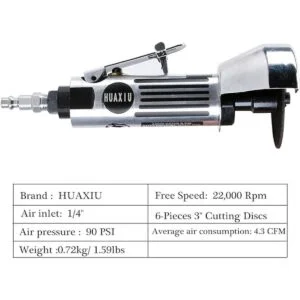 La herramienta de corte de aire de 3.0 in incluye 6 ruedas_6