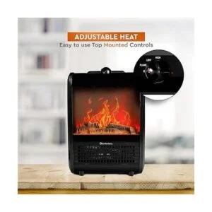Comfort Zone CZFP1BK Mini calentador de chimenea de_6