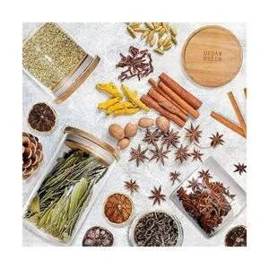 Tarros de vidrio con tapas herméticas color verde urbano_6