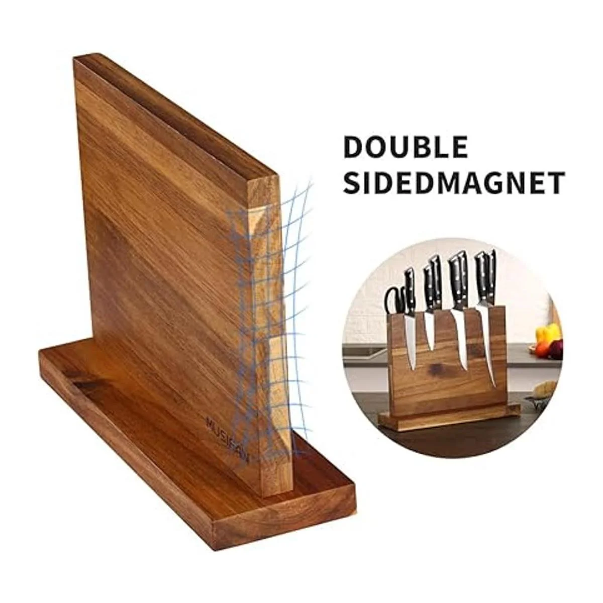 Bloque magnético para cuchillos Soporte magnético para_3