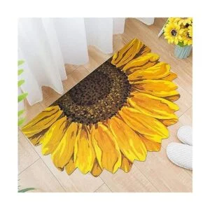 Ukeler Felpudo de interior amarillo girasol para puerta_5