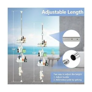 Organizador de ducha en esquina extra grueso a prueba de_5