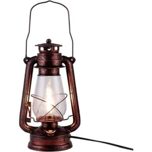 NOXARTE Lámpara de mesa de farol antigua lámparas de mesa_1