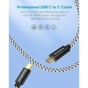 Cargador USB C PowerLot de 100 W cargador de pared rápido_4