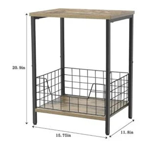 Mesa auxiliar de 2 niveles mesa auxiliar retro_3