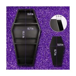 nanayo Estante de ataúd de maquillaje y soporte para_5