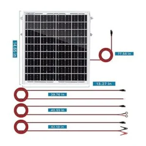 YAARZAR Kit de panel solar de 20 vatios y 12 V con paneles_3