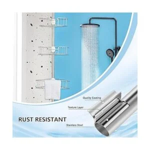 Organizador de ducha en esquina extra grueso a prueba de_3