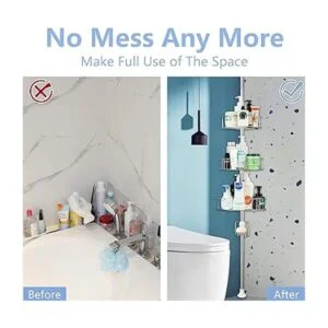 Organizador de ducha en esquina extra grueso a prueba de_4