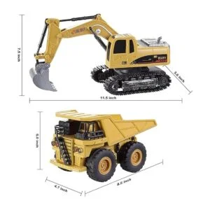 JOYIN Juego de 2 juguetes para vehículos de construcción_5