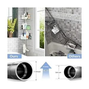 Organizador de ducha en esquina extra grueso a prueba de_2