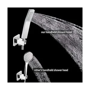 Cabezal de ducha de mano de latón kit de regadera de alta_4