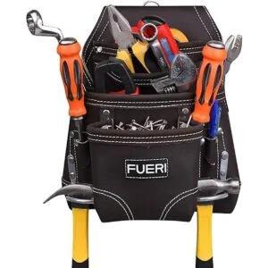 FUERI Bolsa de herramientas de cuero para carpinteros 10_2