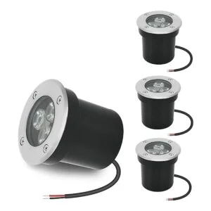 Paquete de 4 luces de 3 W 12 V bajo voltaje luces LED_1