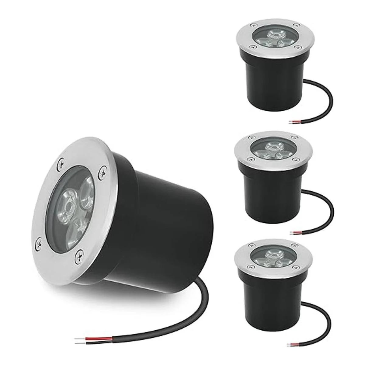 Paquete de 4 luces de 3 W 12 V bajo voltaje luces LED_1