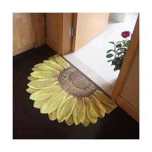Ukeler Felpudo de interior amarillo girasol para puerta_6
