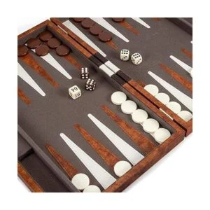 AMEROUS Backgammon Juego de mesa clásico de 15 pulgadas_6