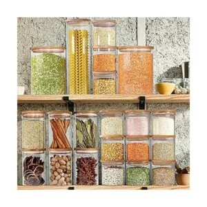 Tarros de vidrio con tapas herméticas color verde urbano_7