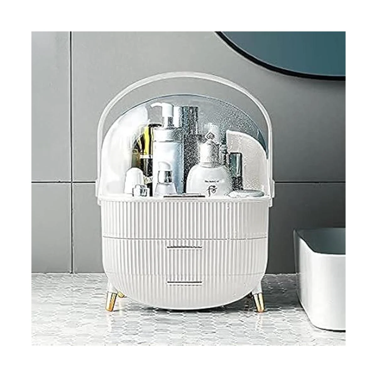 ZOOFOX Organizador de maquillaje impermeable y a prueba_5