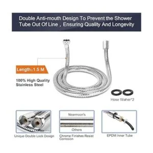 Cabezal de ducha de mano de latón kit de regadera de alta_5