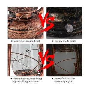 NOXARTE Lámpara de mesa de farol antigua lámparas de mesa_5