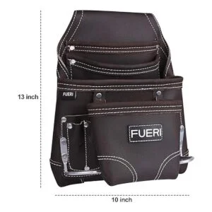 FUERI Bolsa de herramientas de cuero para carpinteros 10_6