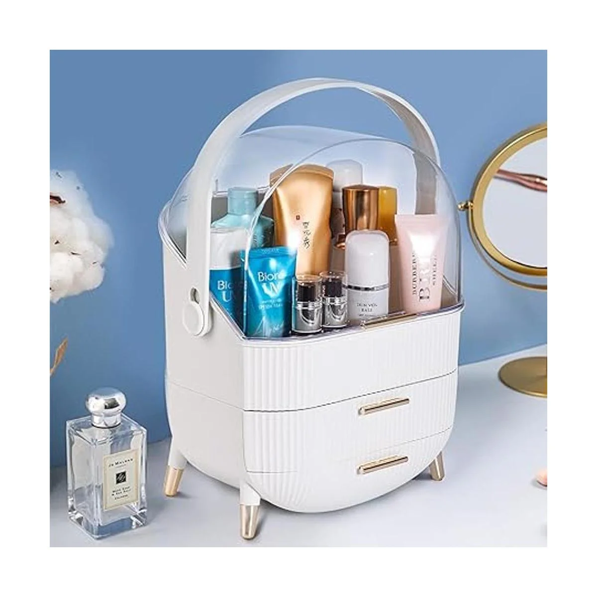 ZOOFOX Organizador de maquillaje impermeable y a prueba_6