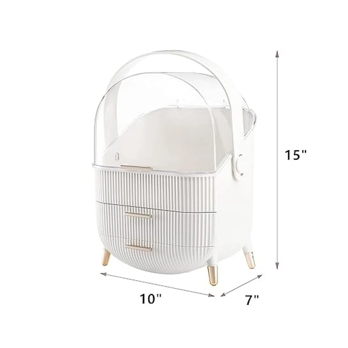 ZOOFOX Organizador de maquillaje impermeable y a prueba_2