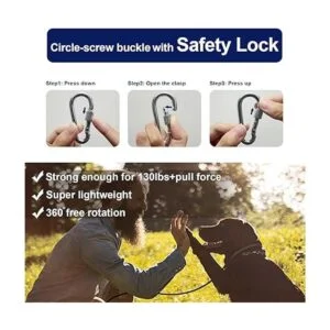 Cable de amarre para perros de hasta 300 libras 15 pies_4