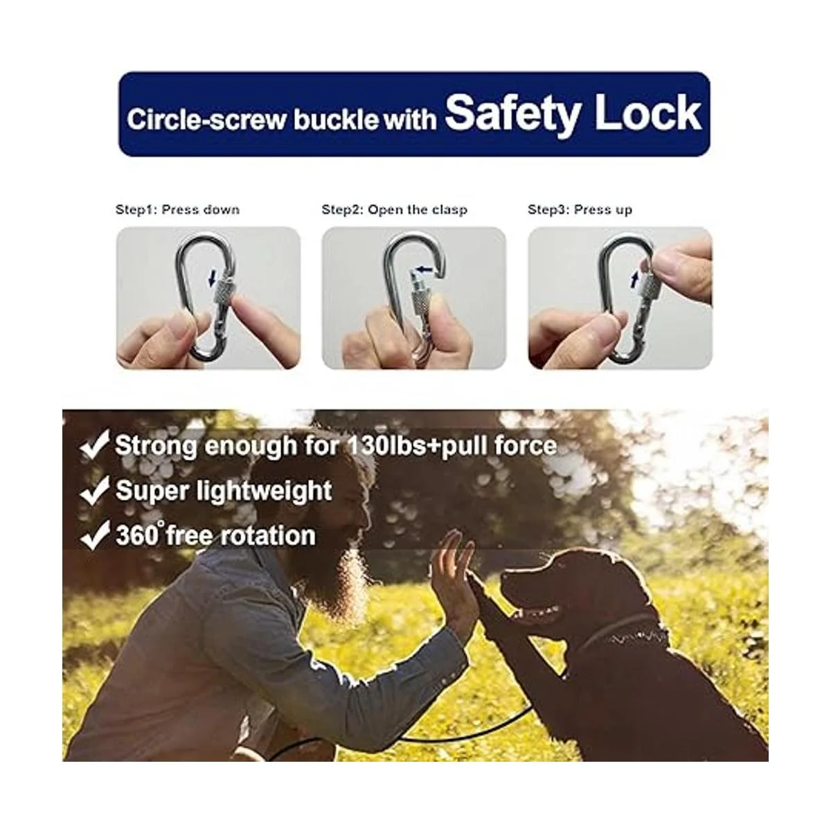 Cable de amarre para perros de hasta 300 libras 15 pies_4