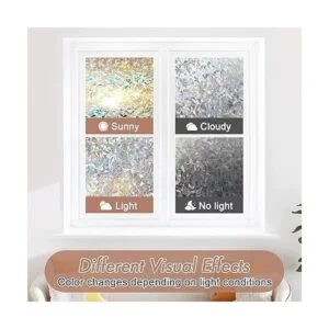 Haton Película decorativa para ventana con adhesión_5
