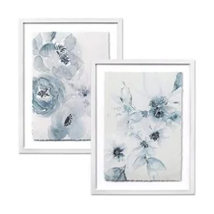 ArtbyHannah Paquete de 2 decoraciones florales de pared_1