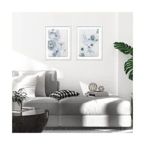 ArtbyHannah Paquete de 2 decoraciones florales de pared_3