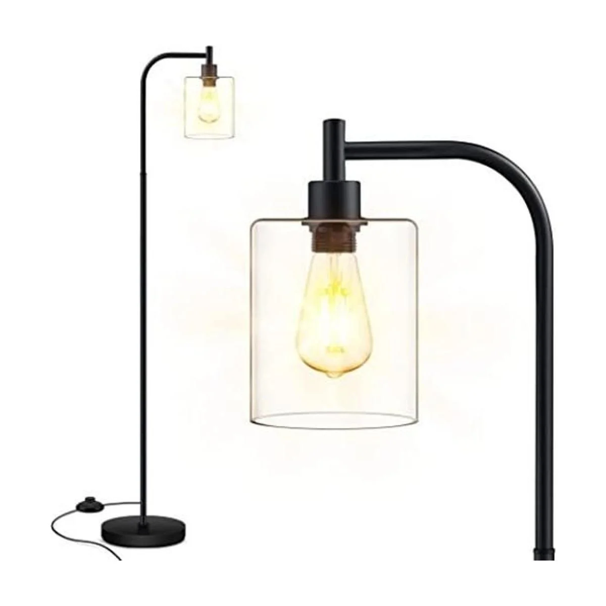 Lámpara de pie lámpara de pie con pantalla de cristal_1