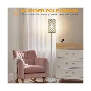 Lámpara de pie de cristal lámpara de pie moderna con_5