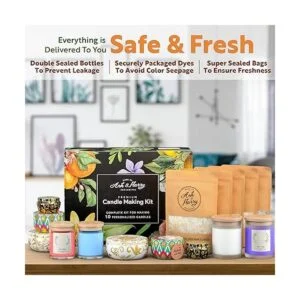 ASH HARRY Kit de fabricación de velas prémium con sede_6