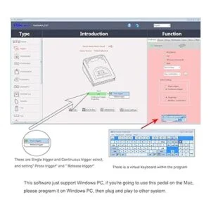 iKKEGOL Pedal óptico USB de triple pie control de_6