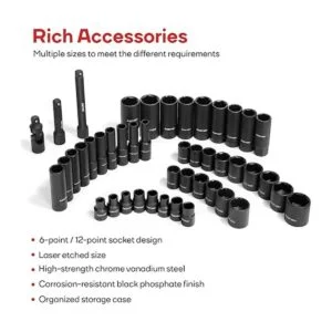 Eastvolt Kits de herramientas mecánicas juego de llaves_3