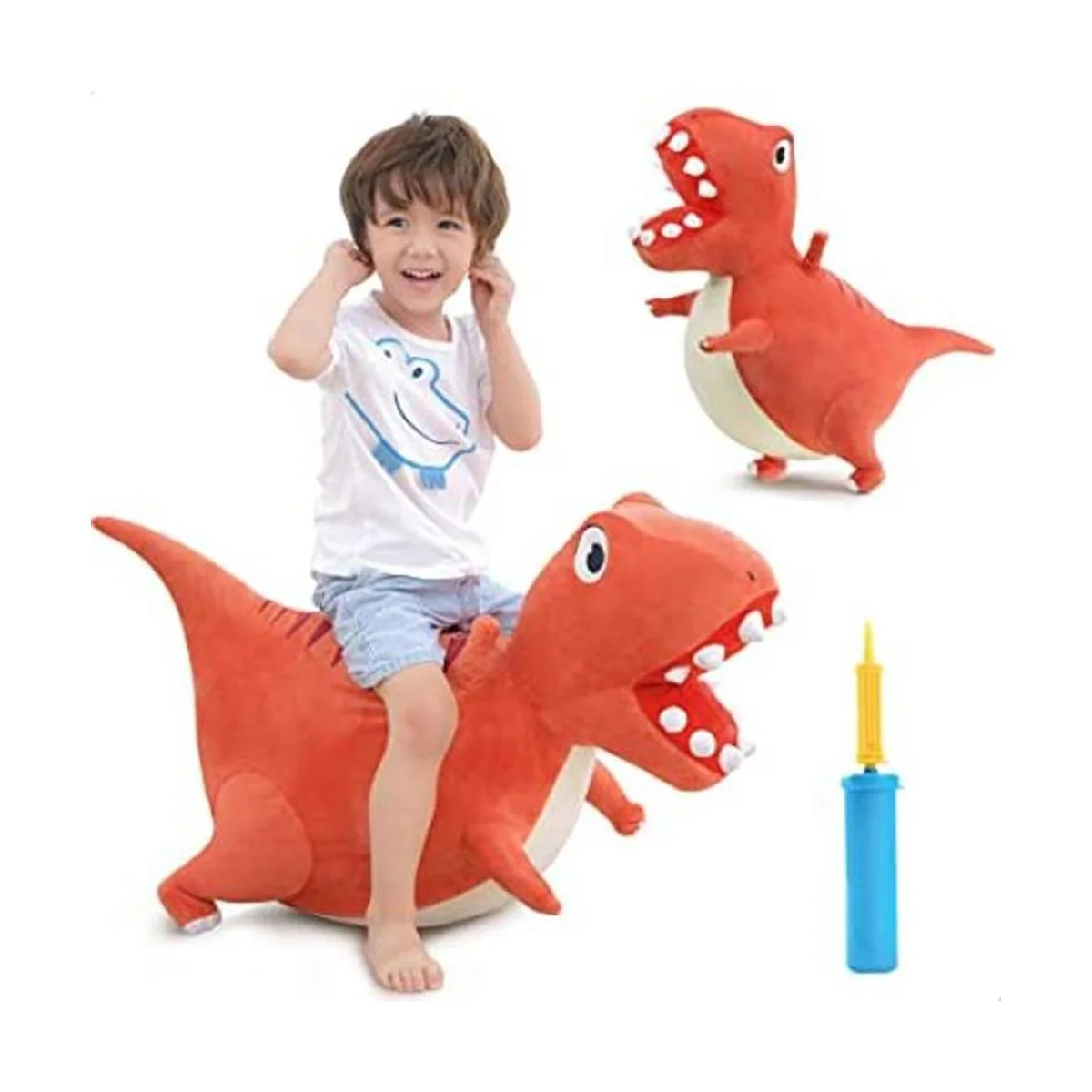 iPlay iLearn Bouncy Pals Bola de tolva de dinosaurio_1